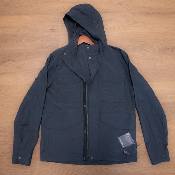 Eddie Bauer Men's Trekker Hoodie Rain Jacket - Picture 1 of 5